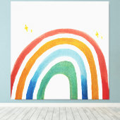 Magischer Regenbogen Leinwanddruck (Insitu (Holzboden))