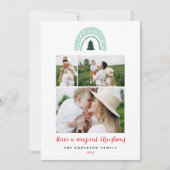 Magischer Regenbogen modern niedlich 3 Foto Weihna (Vorderseite)