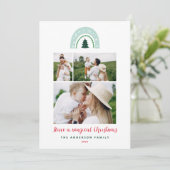 Magischer Regenbogen modern niedlich 3 Foto Weihna (Stehend Vorderseite)