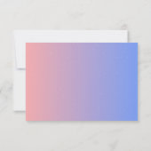 Magischer Regenbogen Pink Pastel Niedlich Einhorn Dankeskarte (Rückseite)