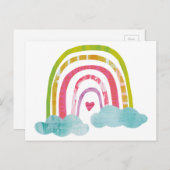 Magischer Regenbogen Postkarte (Vorne/Hinten)