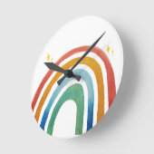 Magischer Regenbogen Runde Wanduhr (Winkel)