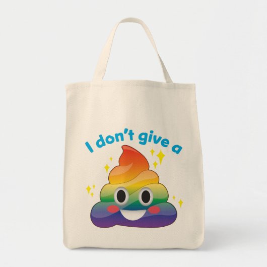 Magischer Regenbogen-Schein kacken Emoji Tasche (Vorne)
