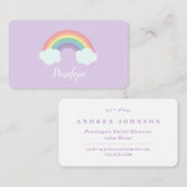 Magischer Regenbogen und Wolken - Sozialruf Visitenkarte (Vorne/Hinten)