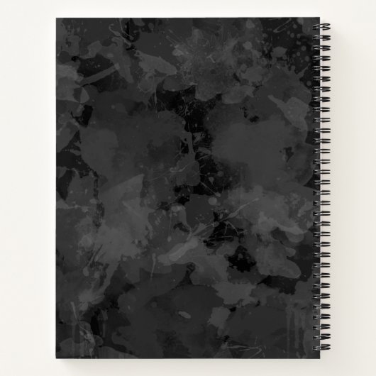 Magischer Regenbogen Unicorn Retro 80er Notizbuch (Rückseite)