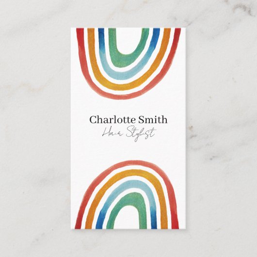 Magischer Regenbogen Visitenkarte (Vorderseite)