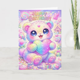 Magischer Regenbogen-Welpe Kinder-Geburtstagskarte Karte