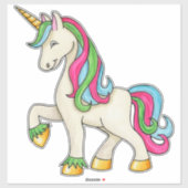 Magischer Regenbogenmane Unicorn Vinyl Sticker (Blatt)