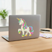 Magischer Regenbogenmane Unicorn Vinyl Sticker