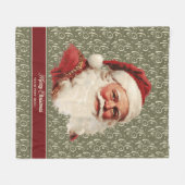 Magischer Retro-Weihnachtsbaum Fleecedecke (Vorderseite (Horizontal))