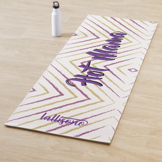 Magischer rosa Hintergrundname Personalisiert Yogamatte (Beispiel)