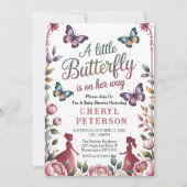 Magischer Schmetterling Baby Shower Einladung (Vorderseite)