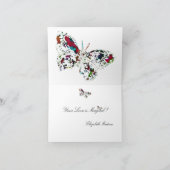 Magischer Schmetterling ~ Karte / Einladungen (Innenseite)