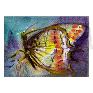 MAGISCHER SCHMETTERLING MIT BLAUEN GOLDSPRÜNKELN