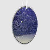 Magischer Schneeabend Ornament (Vorderseite)