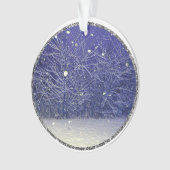 Magischer Schneeabend Ornament (Vorderseite)
