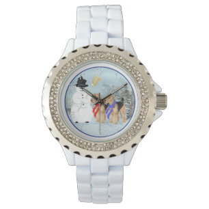 Magischer Schneemann Armbanduhr