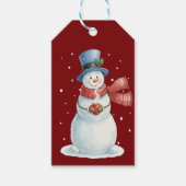 Magischer Schneemann Frozen Geschenkanhänger (Vorderseite)