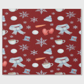 Magischer Schneemann Frozen Geschenkpapier (Flach)