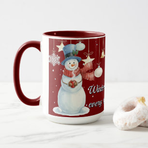 Magischer Schneemann Frozen Tasse