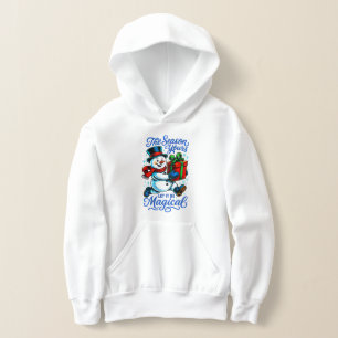 Magischer Schneemann-Weihnachtspullover-Hoodie für Hoodie