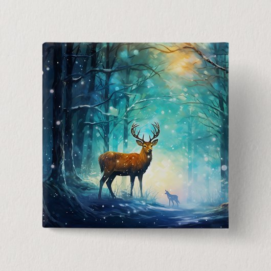 Magischer Schneewald Art-82109 Button (Vorderseite)