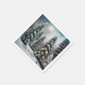 Magischer Schneewald Serviette (Ecke)