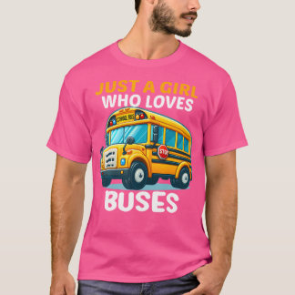 Magischer Schulbus für Kinder Nur ein Mädchen, das T-Shirt