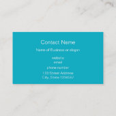 Magischer Schwan während einer Sommerdusche Visitenkarte (Rückseite)