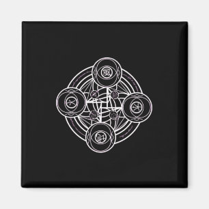 Magischer Sigil (Siegel)-Aufkleber18 Magnet