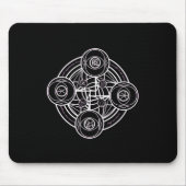 Magischer Sigil (Siegel)-Aufkleber18 Mousepad (Vorne)