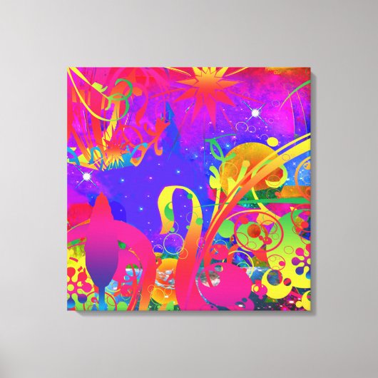 Magischer Sommergarten Leinwanddruck (Vorderseite)