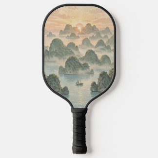 Magischer Sonnenaufgang in Raja Ampat im Vintage-S Pickleball Schläger