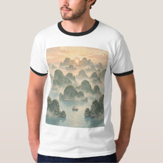 Magischer Sonnenaufgang in Raja Ampat im Vintage-S T-Shirt