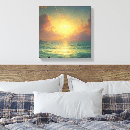 Magischer Sonnenaufgang Leinwanddruck (Insitu (Schlafzimmer))