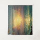 Magischer Sonnenuntergang Wandteppich (Vorderseite)