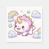 Magischer Spaß Dinosaur Babydusche Serviette (Vorderseite)