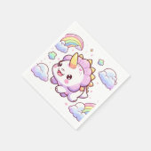 Magischer Spaß Dinosaur Babydusche Serviette (Ecke)