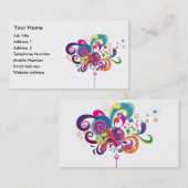 Magischer Stab der Farbe Visitenkarte (Vorne/Hinten)