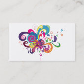 Magischer Stab der Farbe Visitenkarte (Rückseite)