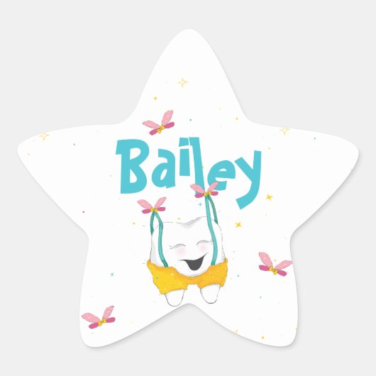 Magischer Stand in Blue Personalisierten Suspender Stern-Aufkleber (Vorderseite)