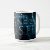MAGISCHER STAUB: Leuchtender "Wunsch"-Text Kaffeetasse (VorderseiteRechts)