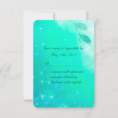 Magischer Strand oder Hochzeit am Meer RSVP Karte (Rückseite)