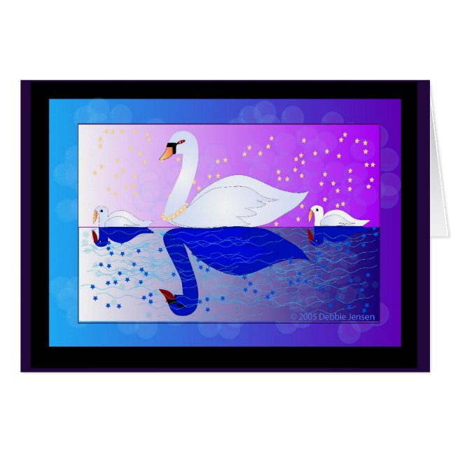 Magischer Swan See durch Debbie Jensen (Vorderseite (Horizontal))