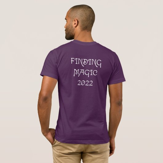 Magischer T - Shirt finden - Tiefe Lila (Schwarz voll)