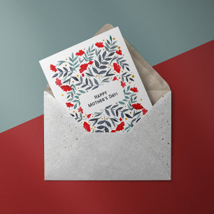 Magischer Tag der Mutter im Wasserfarben Feiertagspostkarte