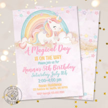Magischer Tag Einhorn Geburtstag