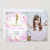 Magischer Tag, Fairy Birthday Party Foto Einladung (Vorderseite)