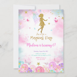 Magischer Tag, Fairy Geburtstagsparty Einladung