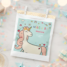 Magischer Tag niedlicher Cartoon Einhorn Kindergeb Geschenktütchen